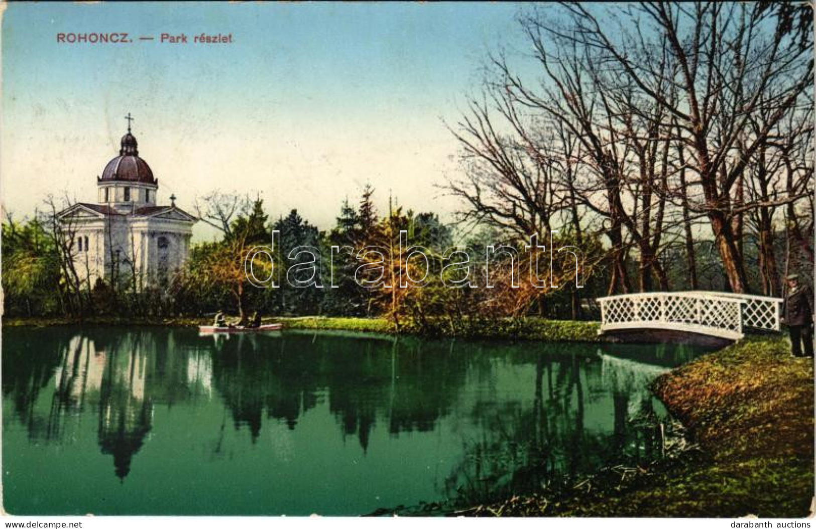 T2 1918 Rohonc, Rechnitz; Park és A Szájbély Család Mauzóleuma. Stelczer Adolf Kiadása / Mausoleum - Sin Clasificación