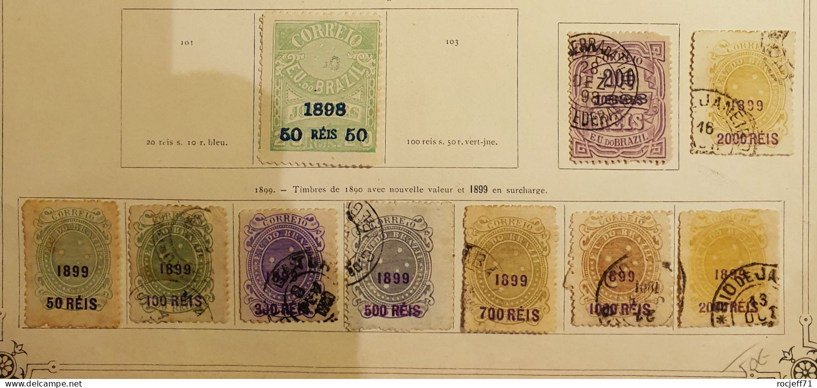 11 - 23 // Bresil - Belle collection de 1843 à 1899 - Cote : 2500 euros //   15 scans