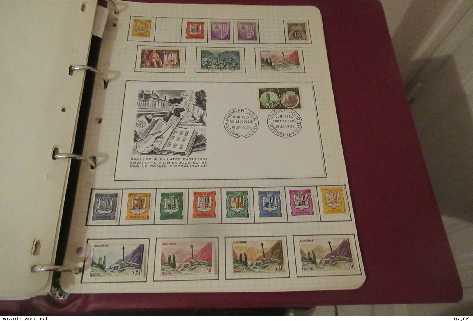 ANDORRE    LOT    LETTRES ET TIMBRES - Collections
