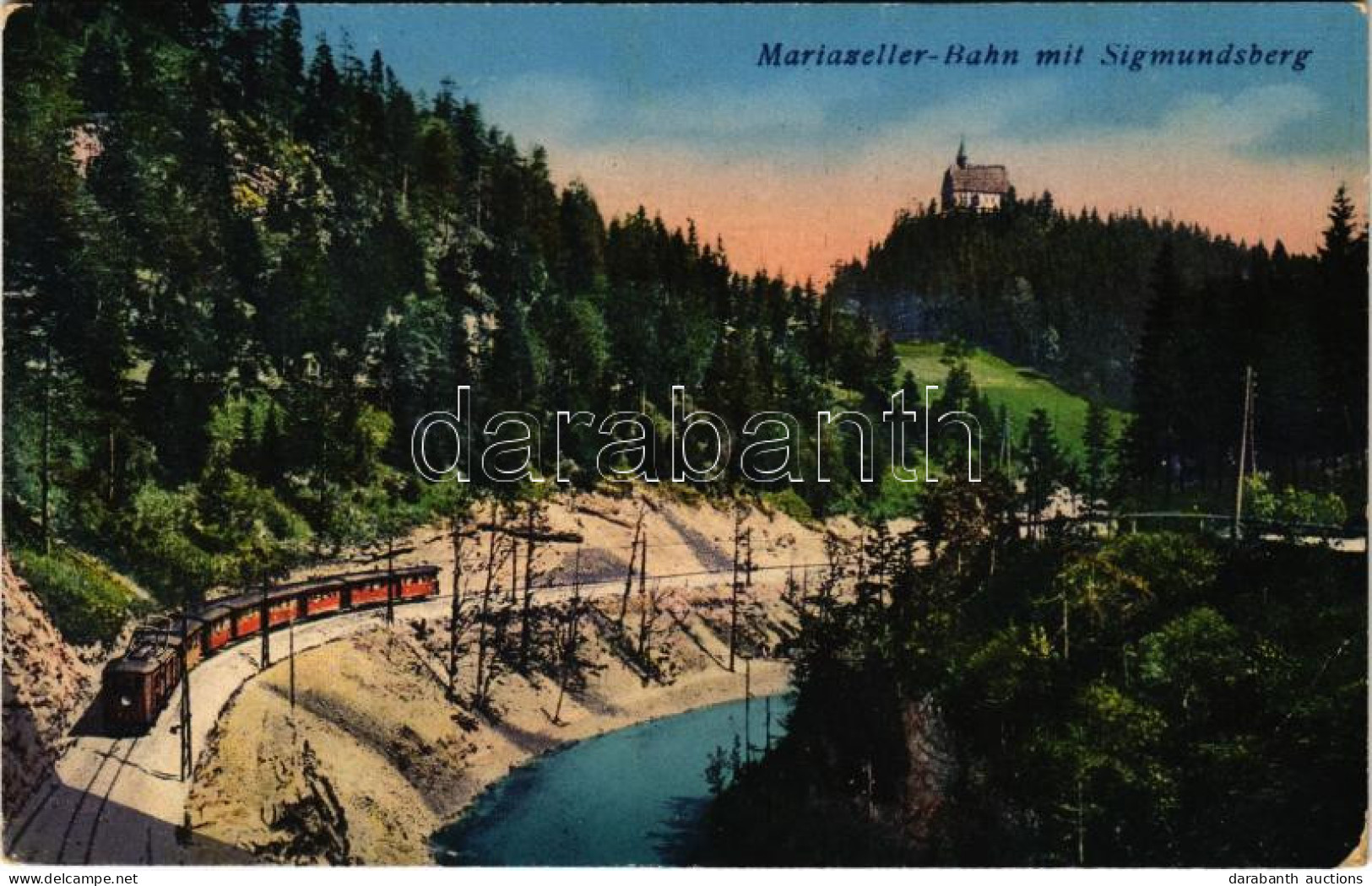 ** T3 Mariazellerbahn Mit Sigmundsberg / Narrow-gauge Railway, Train (EB) - Non Classés