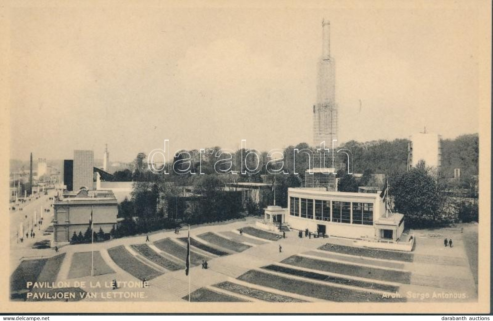 ** T1 1935 Brussels, Bruxelles; Exposition, Latvian Pavilion - Unclassified