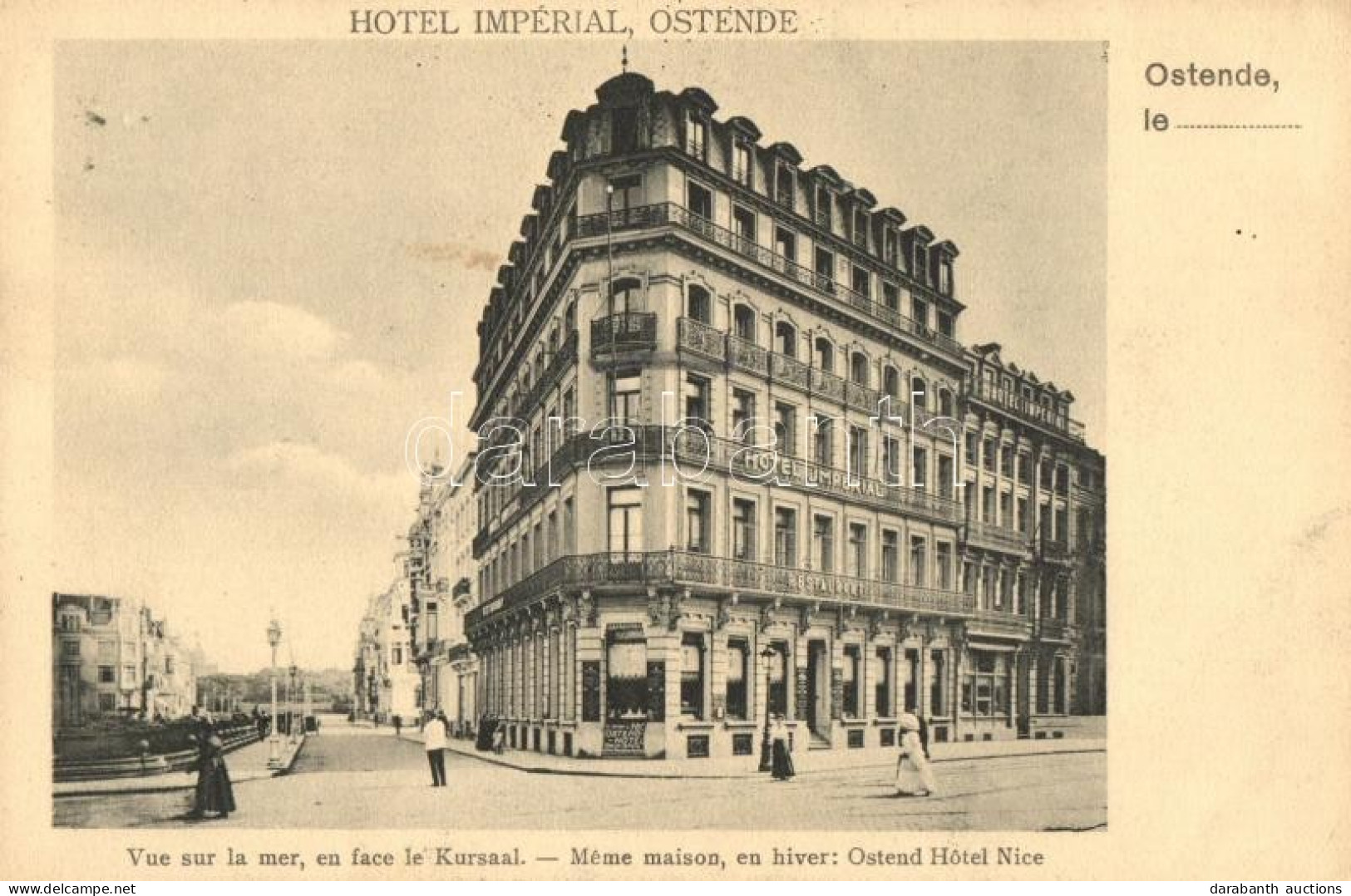 ** T3 Ostend, Hotel Imperial (EB) - Non Classés