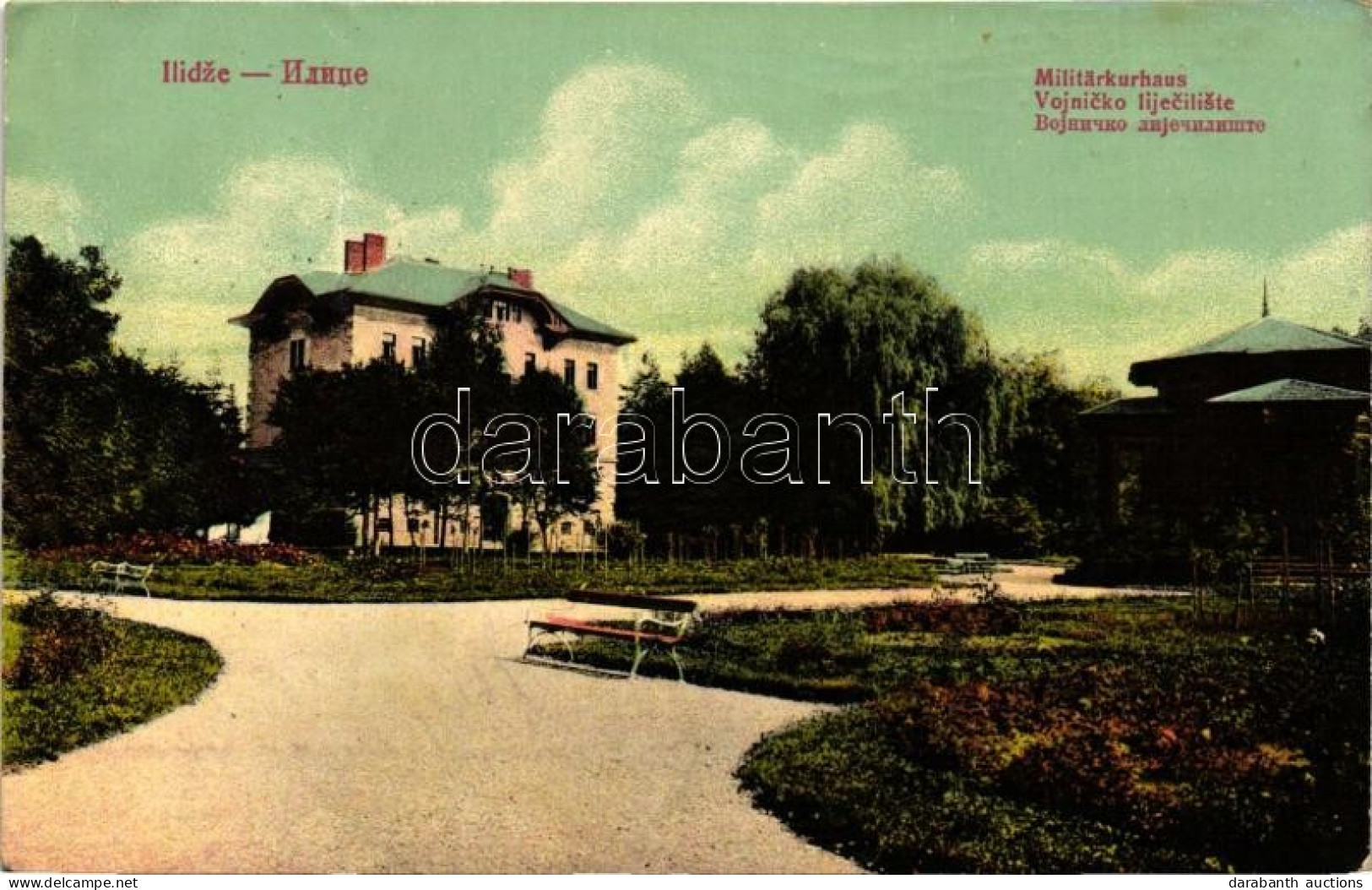 * T3/T4 Ilidza, Ilidze; Militärkurhaus, Verlag Josef Tábory / Military Hospital (Rb) - Unclassified