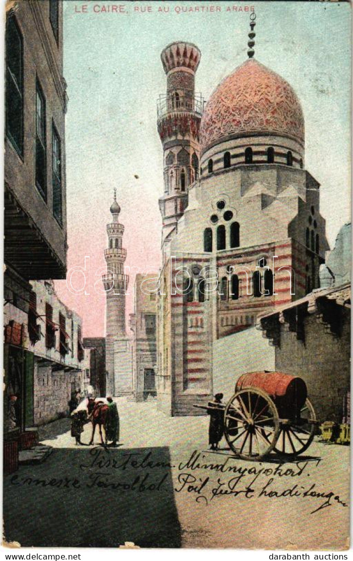 * T3 1909 Cairo, Le Caire; Rue Au Quartier Arab / Arabian District, Street (Rb) - Zonder Classificatie