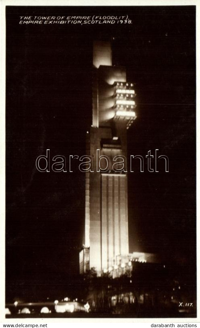 ** T1 1938 Glasgow, Scotland Empire Exhibition, The Tower Of Empire - Unclassified