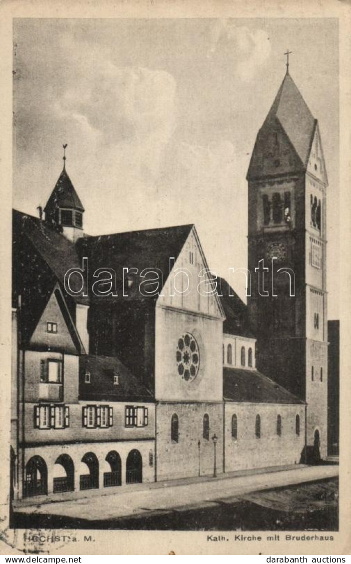 T2 Frankfurt Am Main - Höchst Catholic Church With Bruderhaus - Zonder Classificatie