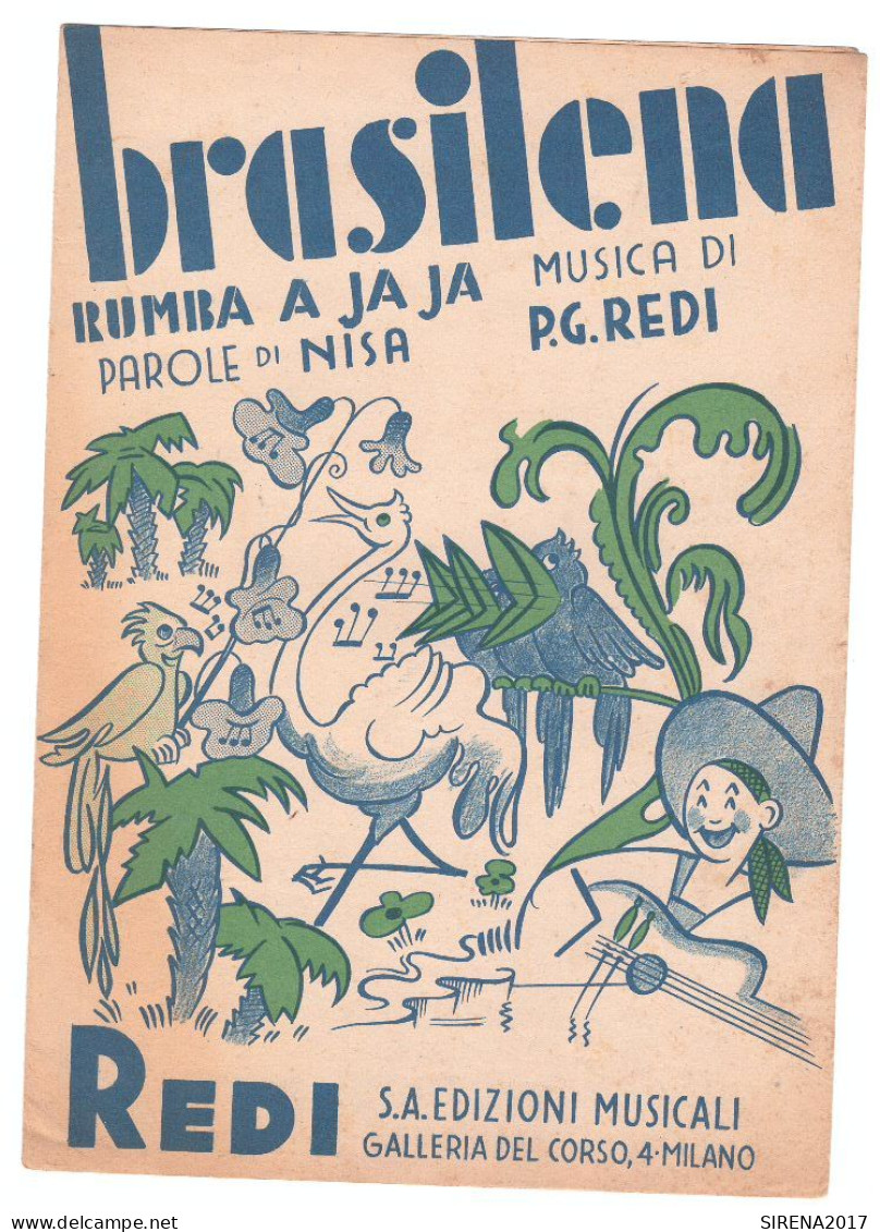 BRASILENA RUMBA A JA JA - REDI EDIZIONI MUSICALI - MILANO - Spartito - Musica Popolare