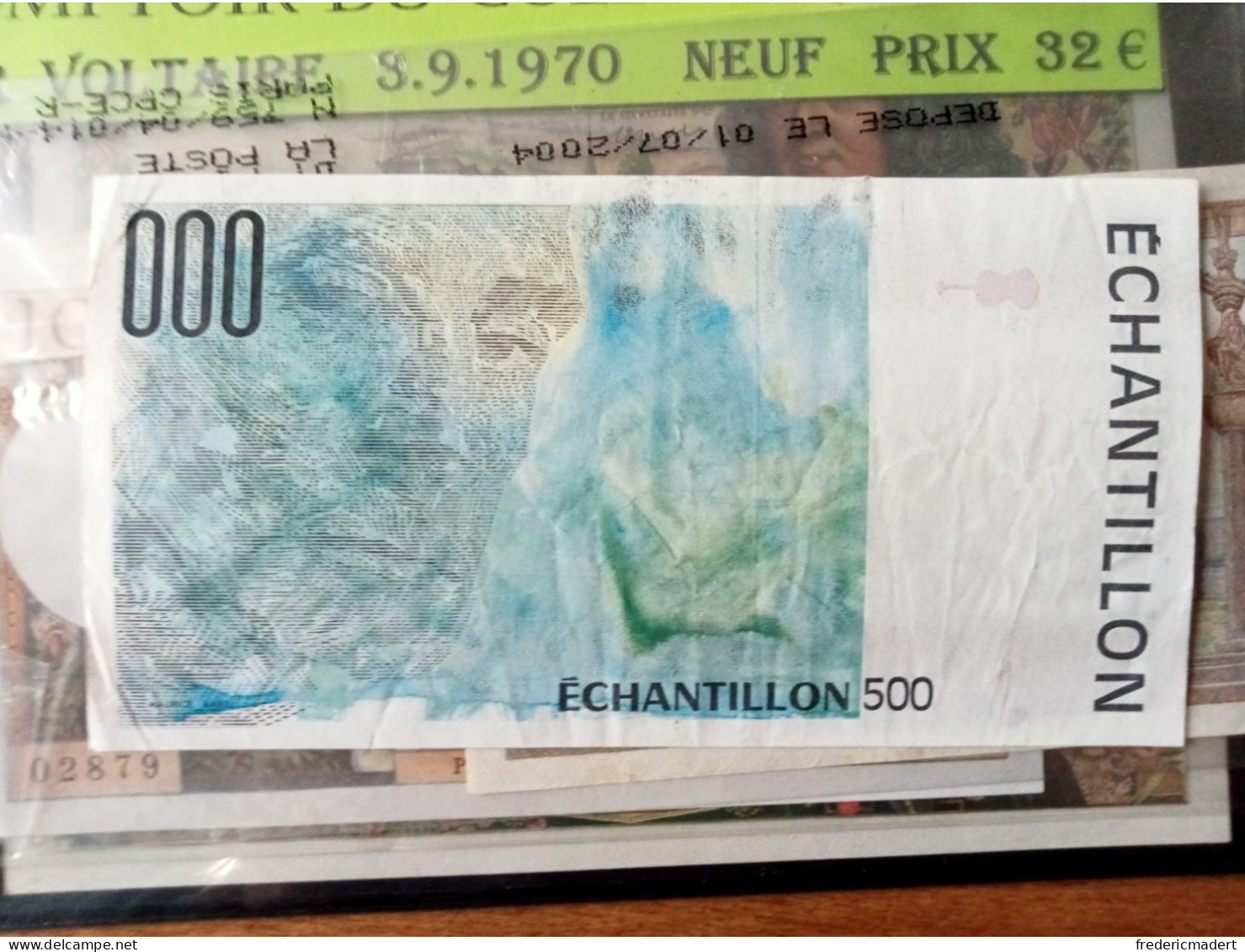 Billet De 00F Echantillon 500 - Specimen