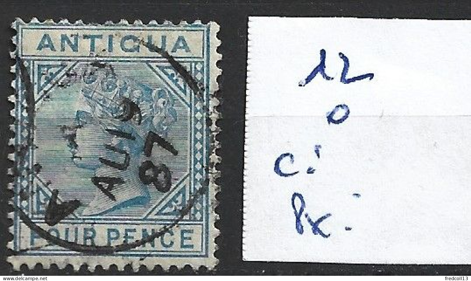 ANTIGUA 12 Oblitéré Côte 30 € - 1858-1960 Colonia Británica