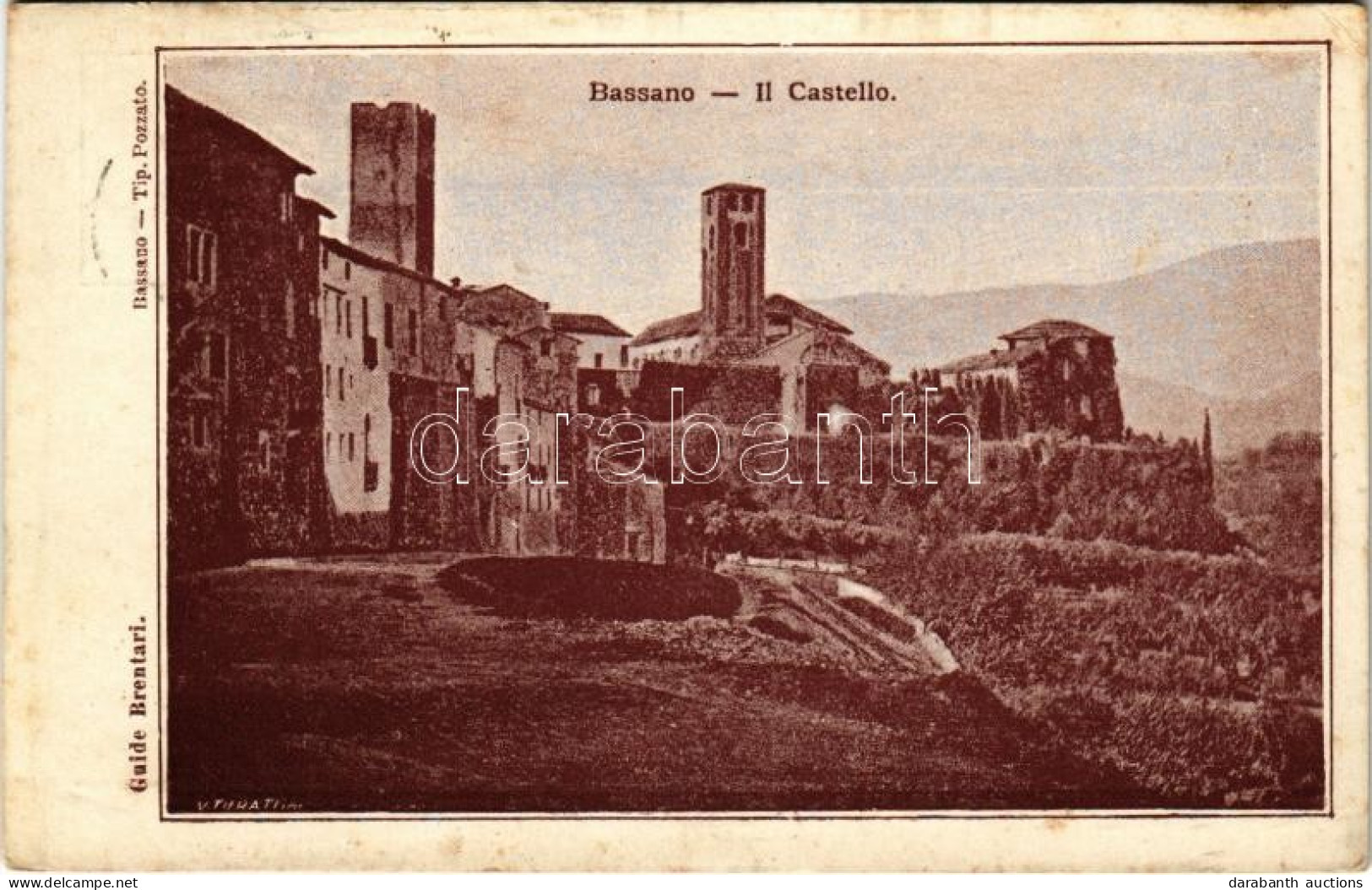 T2/T3 1909 Bassano Del Grappa, Il Castello / Castle. Tip. Pozzato (EK) - Sin Clasificación