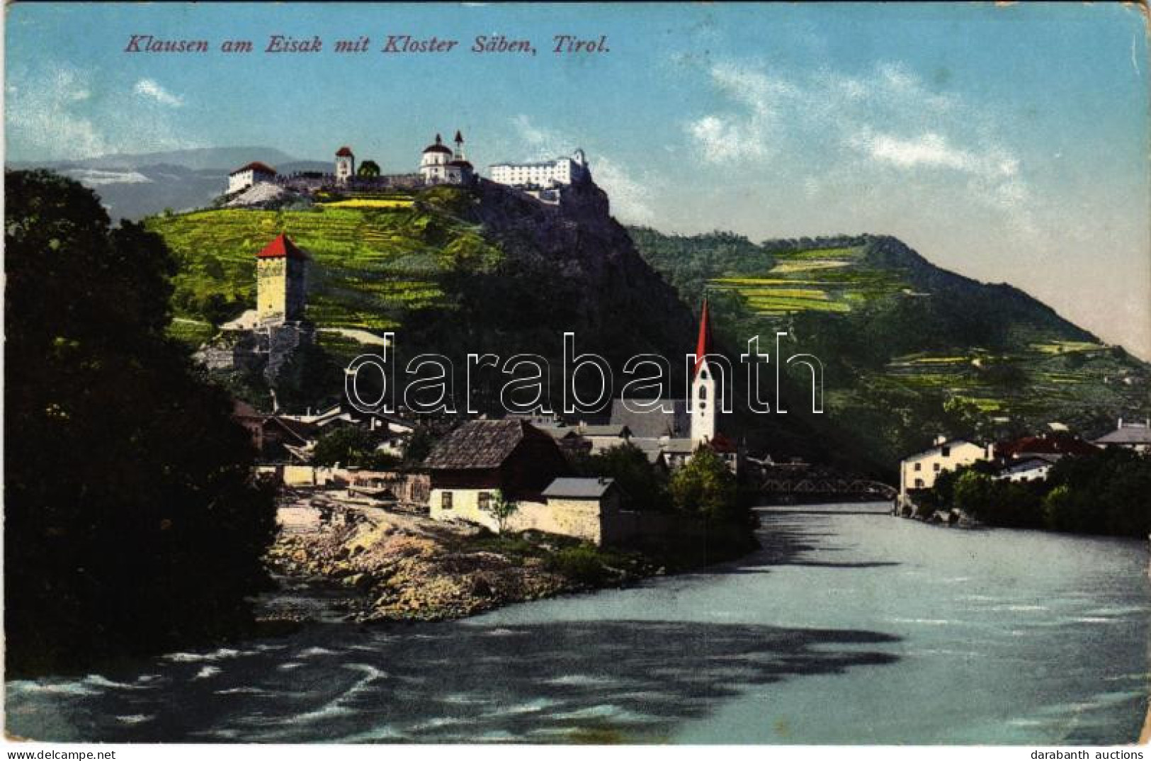** T2/T3 Chiusa, Klausen (Südtirol); Am Eisak Mit Kloster Säben / Isarco, Monastery (EK) - Ohne Zuordnung