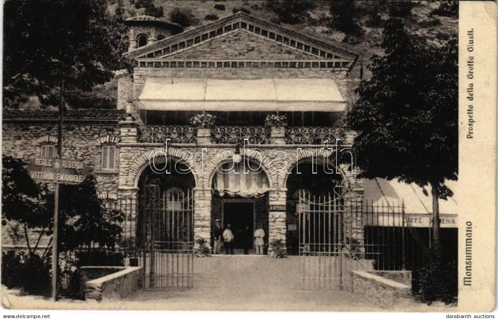 T2/T3 1912 Monsummano Terme, Prospetto Della Grotta Giusti (EK) - Ohne Zuordnung