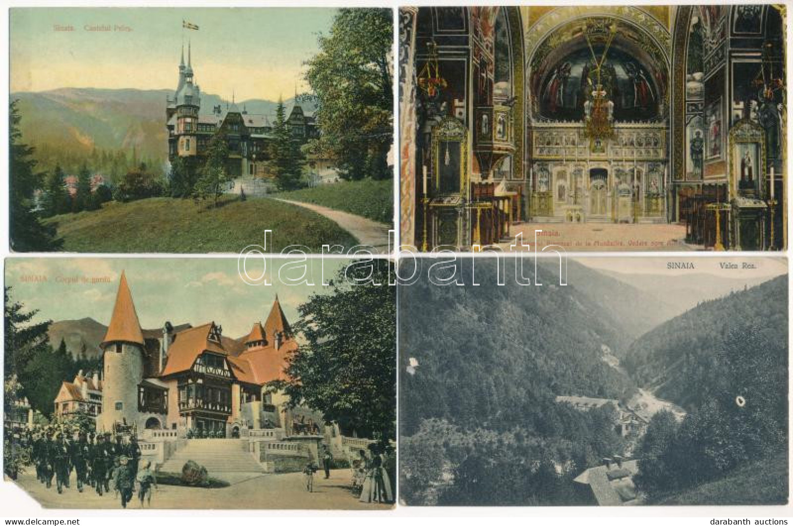 **, * Sinaia - 4 Db RÉGI Város Képeslap / 4 Pre-1945 Town-view Postcards - Non Classés