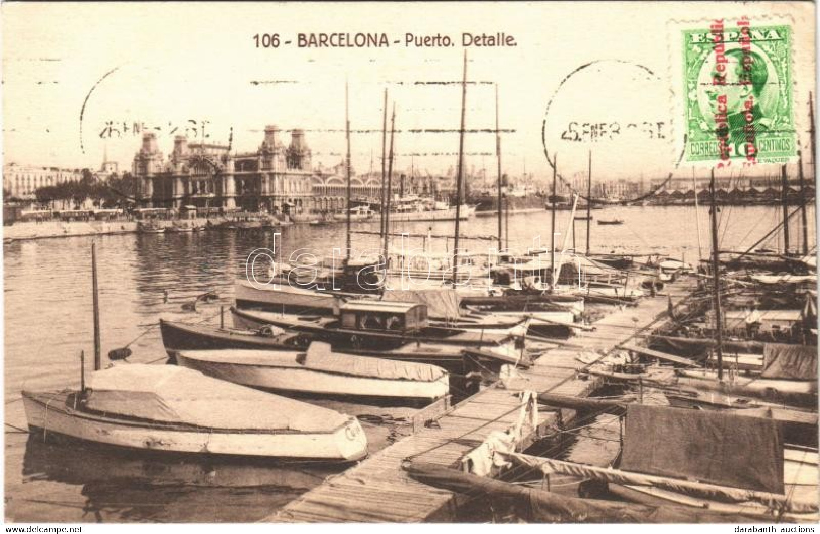 T2/T3 Barcelona, Puerto, Detalle / Port, Boats. TCV Card (EK) - Unclassified