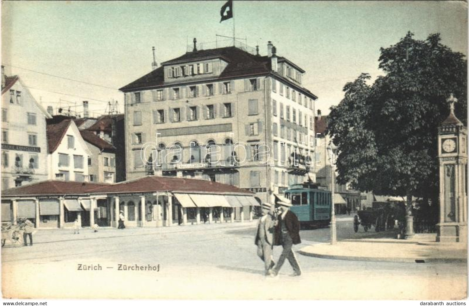 ** T2/T3 Zürich, Zürcherhof / Hotel, Tram, Shops. A. Elsener 641. (fl) - Non Classés