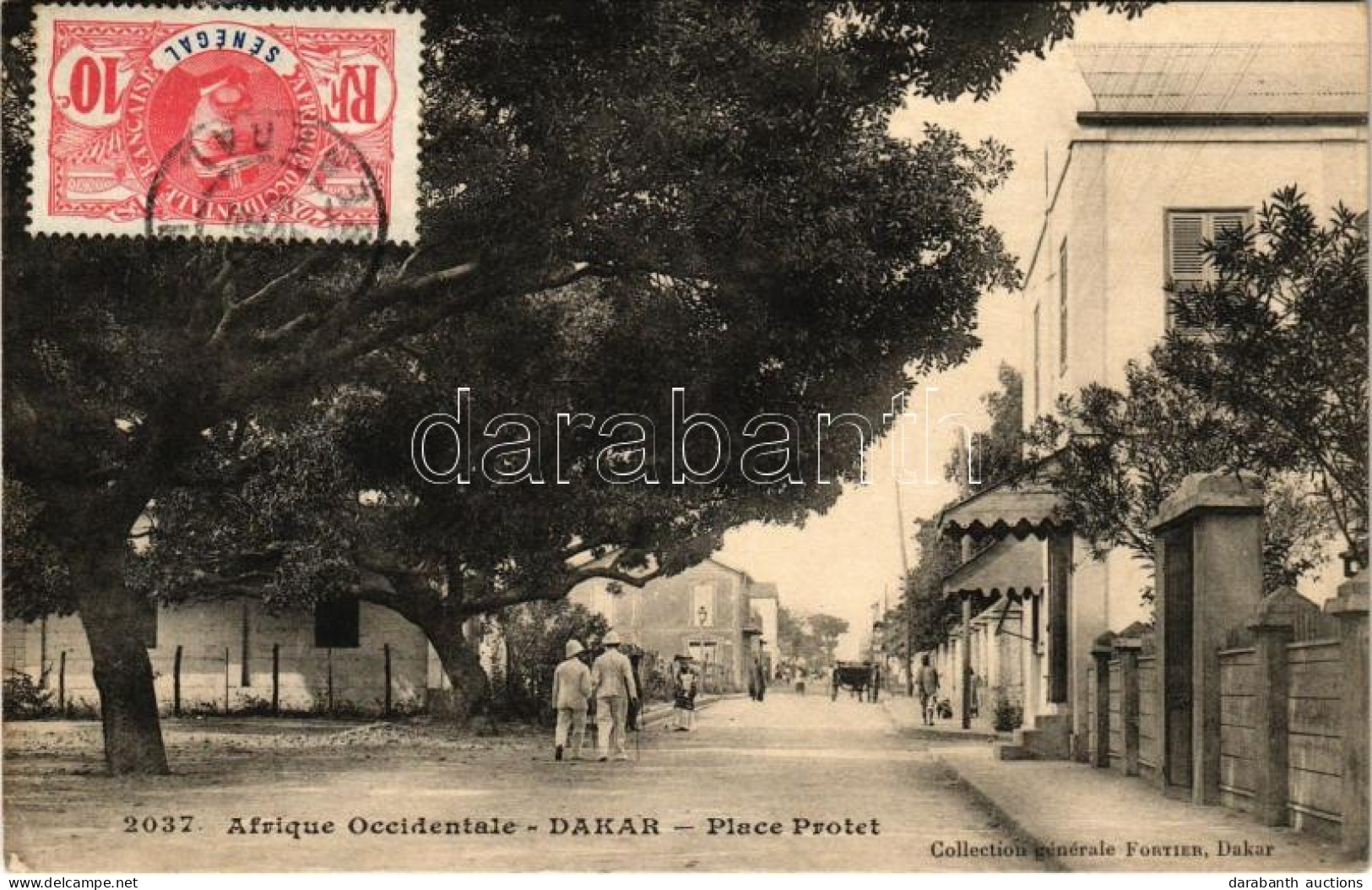 T2/T3 1909 Dakar, Place Protet / Street View, TCV Card (EK) - Ohne Zuordnung