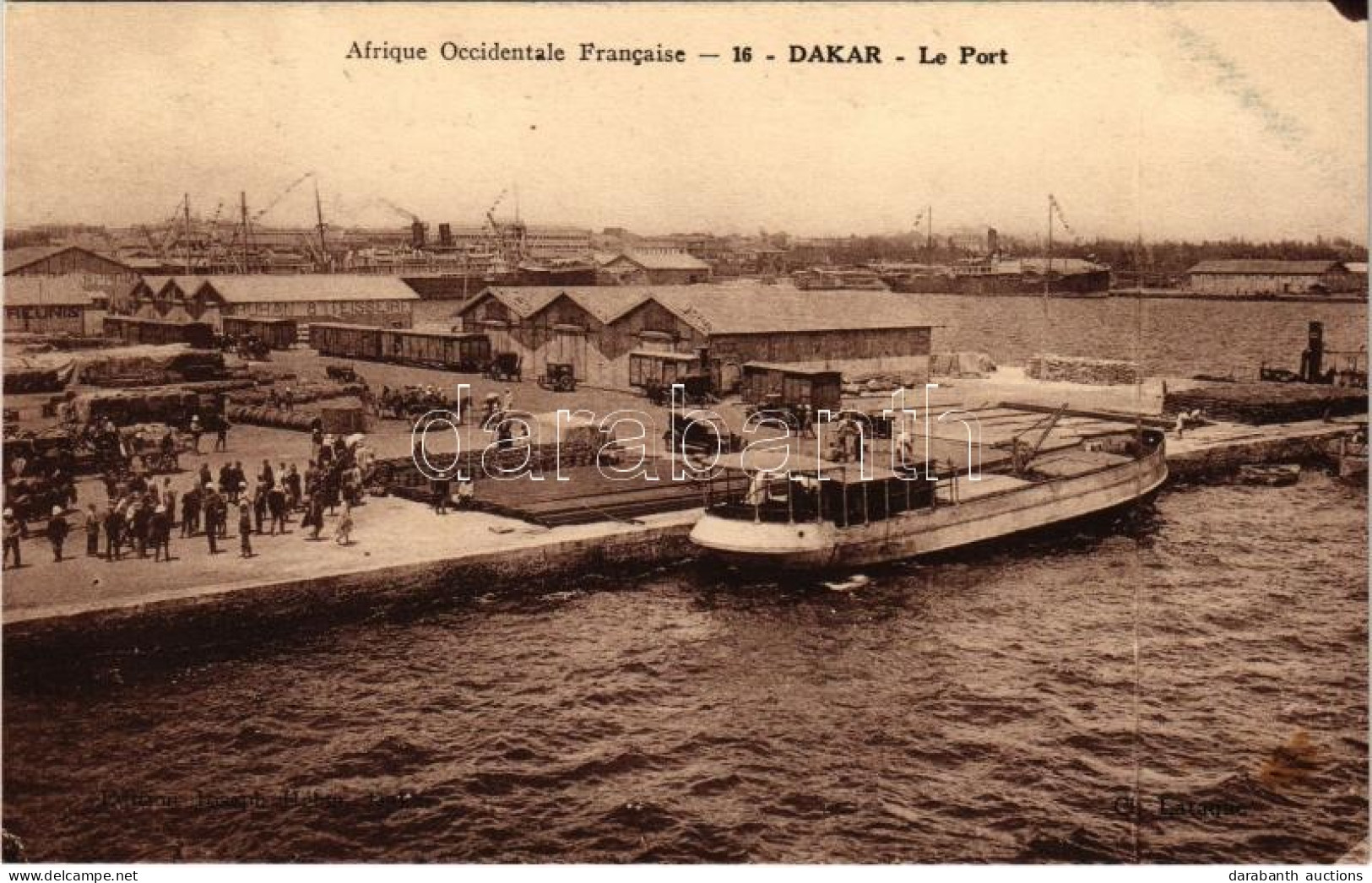 ** T1/T2 Dakar, Le Port / Port, Ship, Steamships - Sin Clasificación