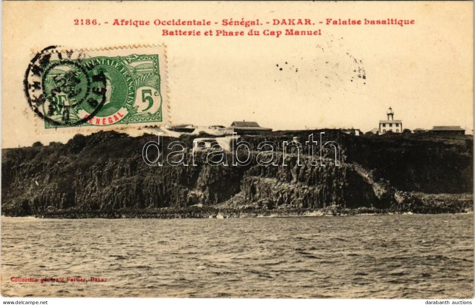 T1/T2 Dakar, Falaise Basaltique Batterie Et Phare Du Cap Manuel / Cliff, Lighthouse - Unclassified