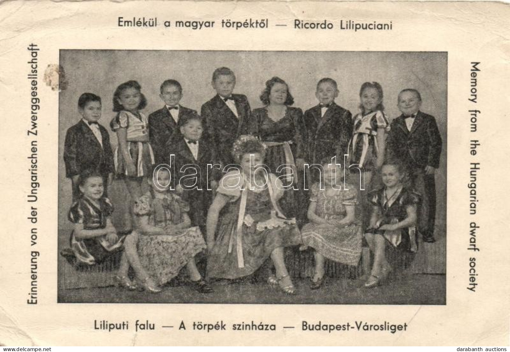 ** T4 Magyar Törpék, Városligeti Liliputi Falu / Hungarian Dwarves (b) - Sin Clasificación