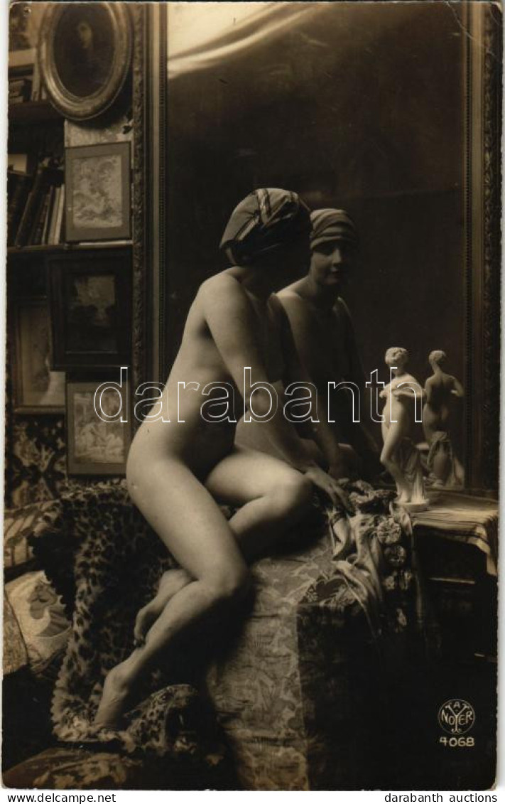 ** T2/T3 Francia Erotikus Meztelen Hölgy / French Erotic Nude Lady. A. Noyer 4068. (EK) - Sin Clasificación