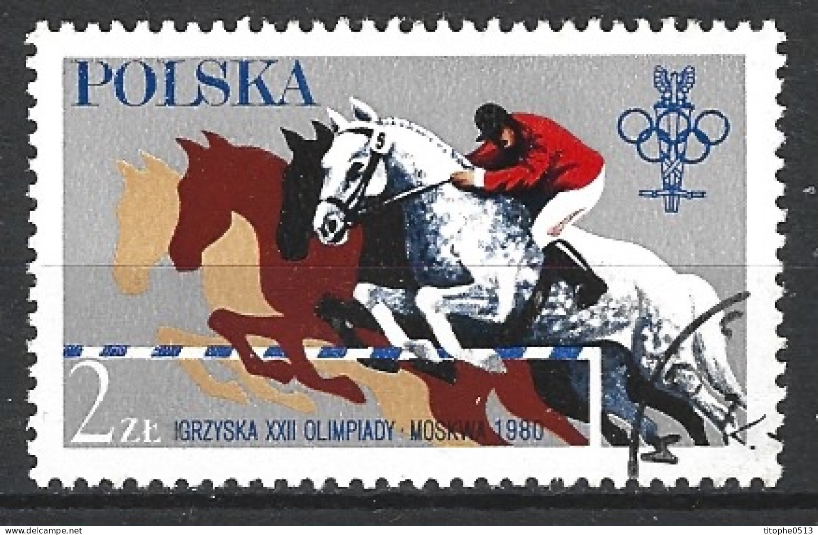 POLOGNE. N°2491 Oblitéré De 1980. Jumping. - Springreiten