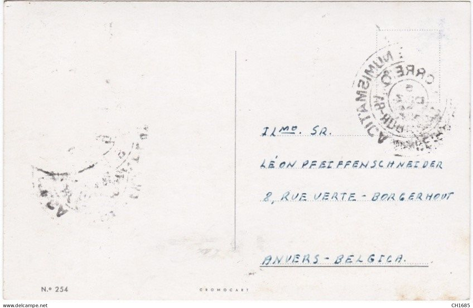 BRESIL : Cachet " Féria Filatelica E Numismatica " Salvador De Bahia 1954 Sur Carte Postale - Brieven En Documenten