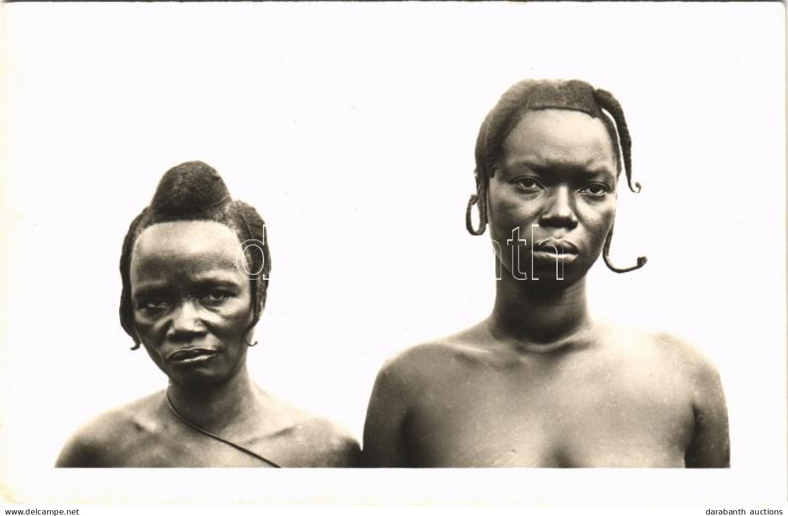 ** T1 A.O.F. Femmes Manou / Native Women, Hair Style, African Folklore, Photo - Unclassified