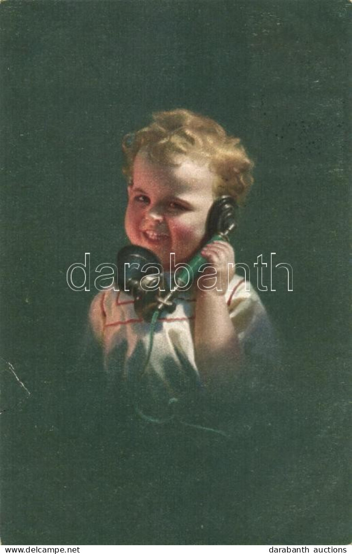 T4 Child With Telephone (b) - Unclassified