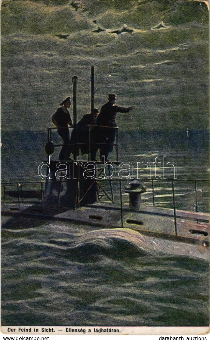 * T2/T3 Der Feind In Sicht. Unterseeboot V (SM U-5) / WWI Austro-Hungarian Navy, K.u.K. Kriegsmarine Art Postcard, SM U  - Sin Clasificación