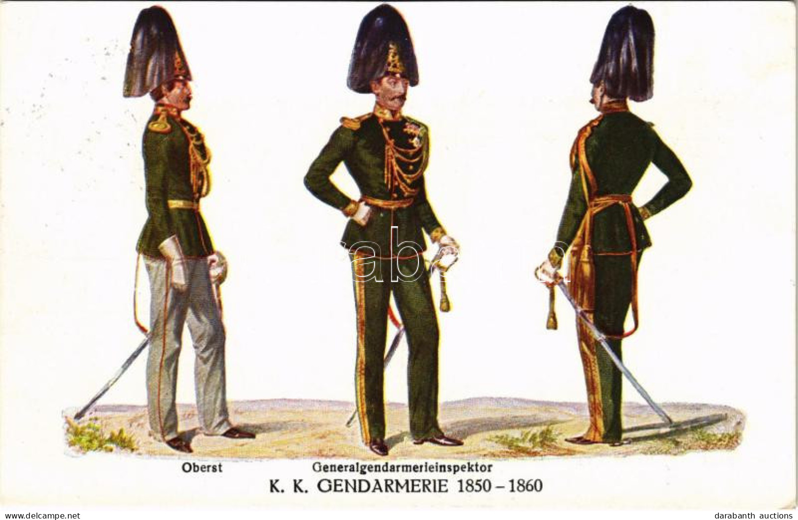T2 1926 K.k. Gendarmerie 1850-1860. 75 Jahre Österreichische Gendarmerie 1849-1924. / 75 Years Of The Austrian Gendarmer - Zonder Classificatie