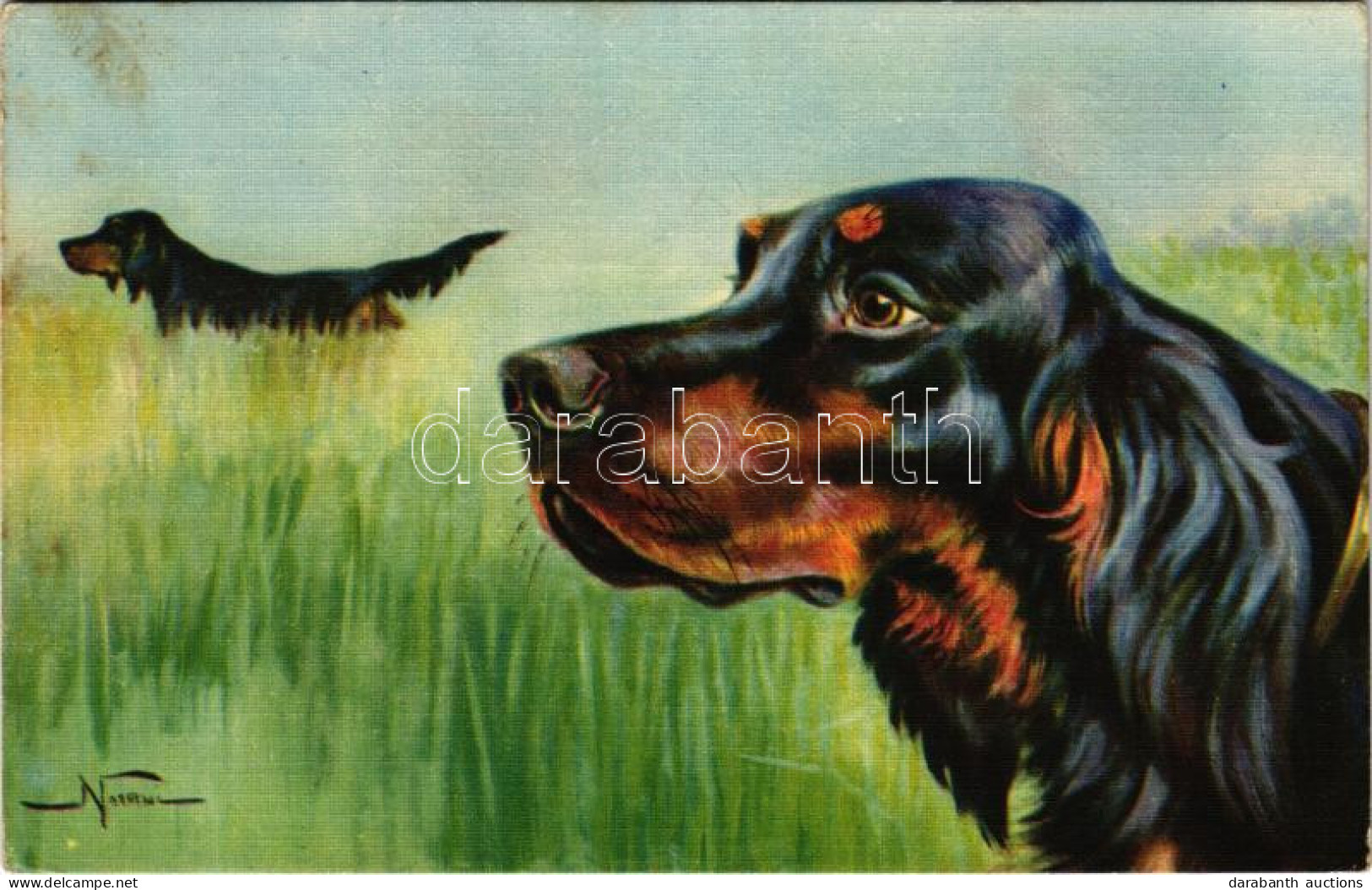 T2/T3 1942 Vadászkutyák / Cani Da Caccia / Setter Gordon, Hunting Dogs (EK) - Non Classés