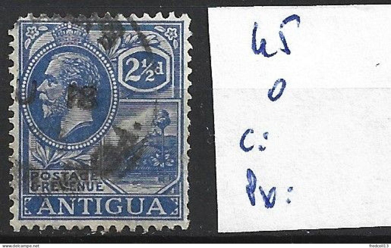 ANTIGUA 45 Oblitéré Côte 6.75 € - 1858-1960 Colonia Británica