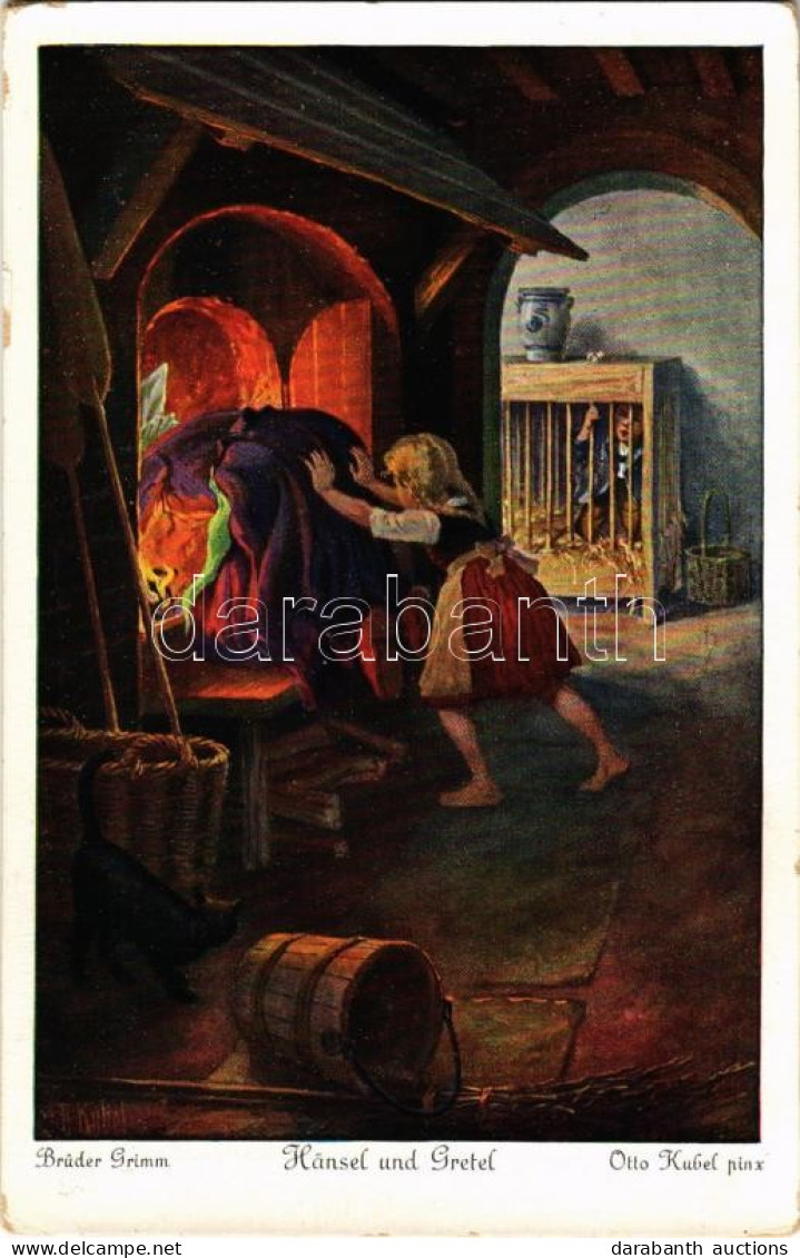 ** T2/T3 Hansel Und Gretel. Brüder Grimm / Brothers Grimm Folk Fairy Tale Art Postcard. Uvachrom Nr. 3716. Serie 125. S: - Zonder Classificatie