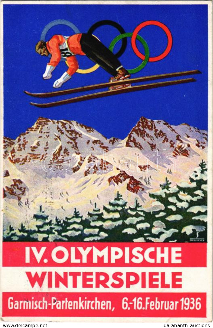 * T2 1936 Garmisch-Partenkirchen IV. Olympische Winterspiele / 1936. évi Téli Olimpiai Játékok / Winter Olympics In Garm - Zonder Classificatie