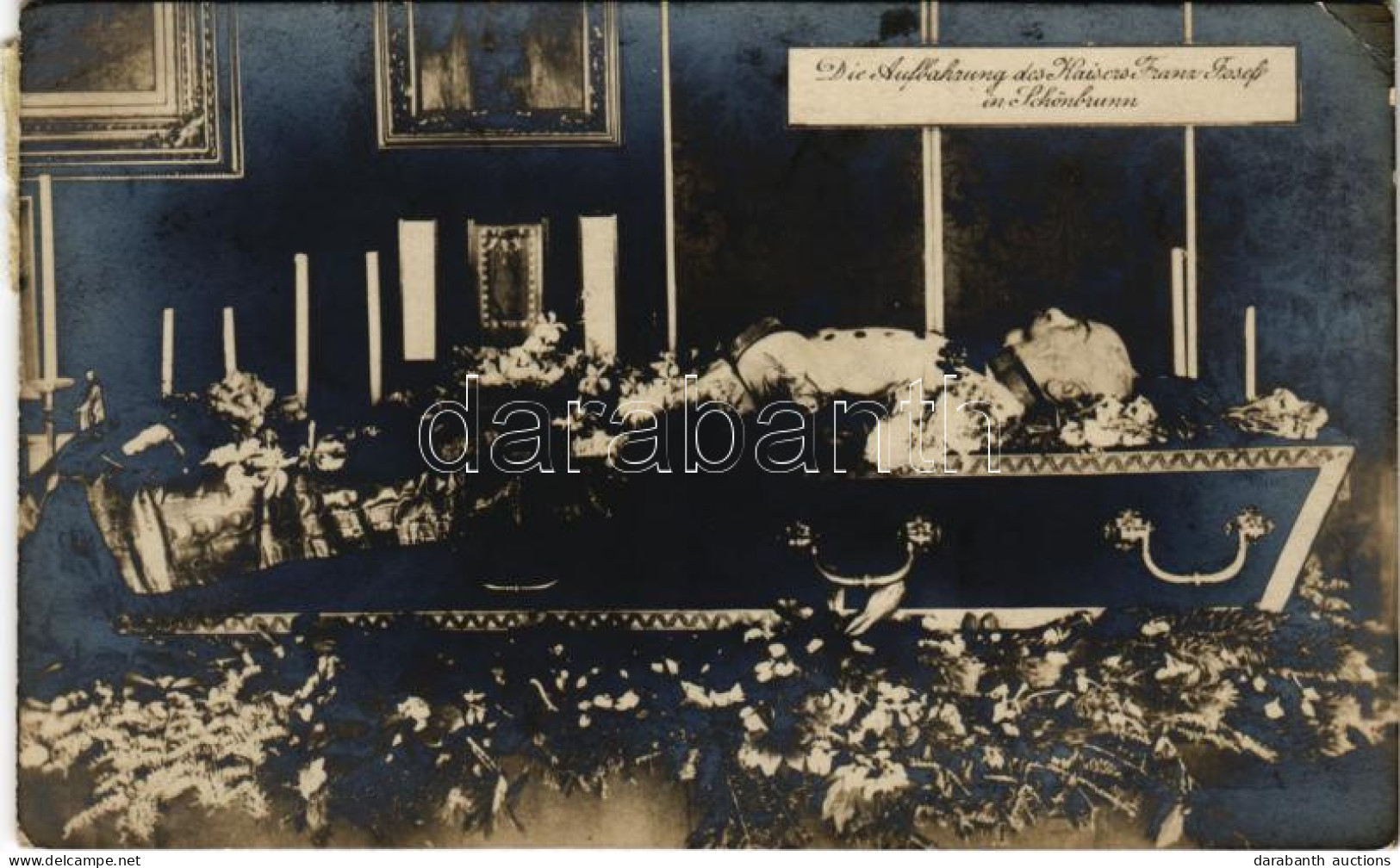 * T2/T3 1916 Die Aufbahrung Des Kaisers Franz Josef In Schönbrunn (Wien, Vienna) / Catafalque Of Franz Joseph I Of Austr - Ohne Zuordnung