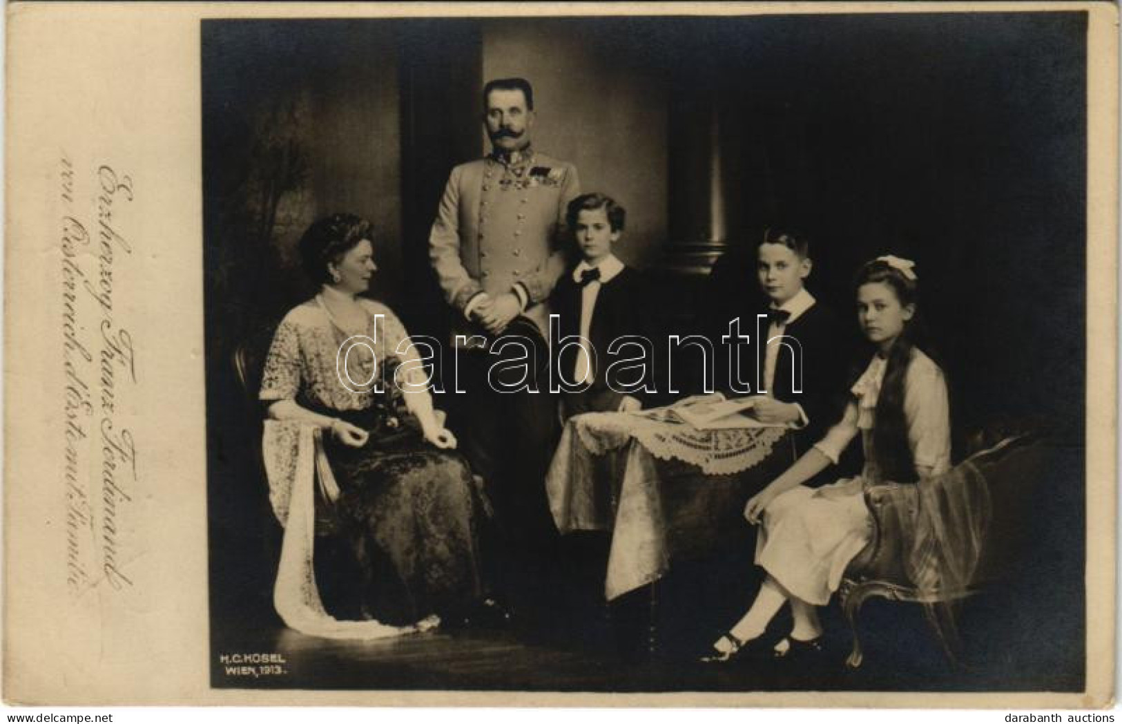 * T2 1915 Erzherzog Franz Ferdinand Von Österreich D'Este Mit Familie / Archduke Franz Ferdinand With His Family. H. C.  - Unclassified