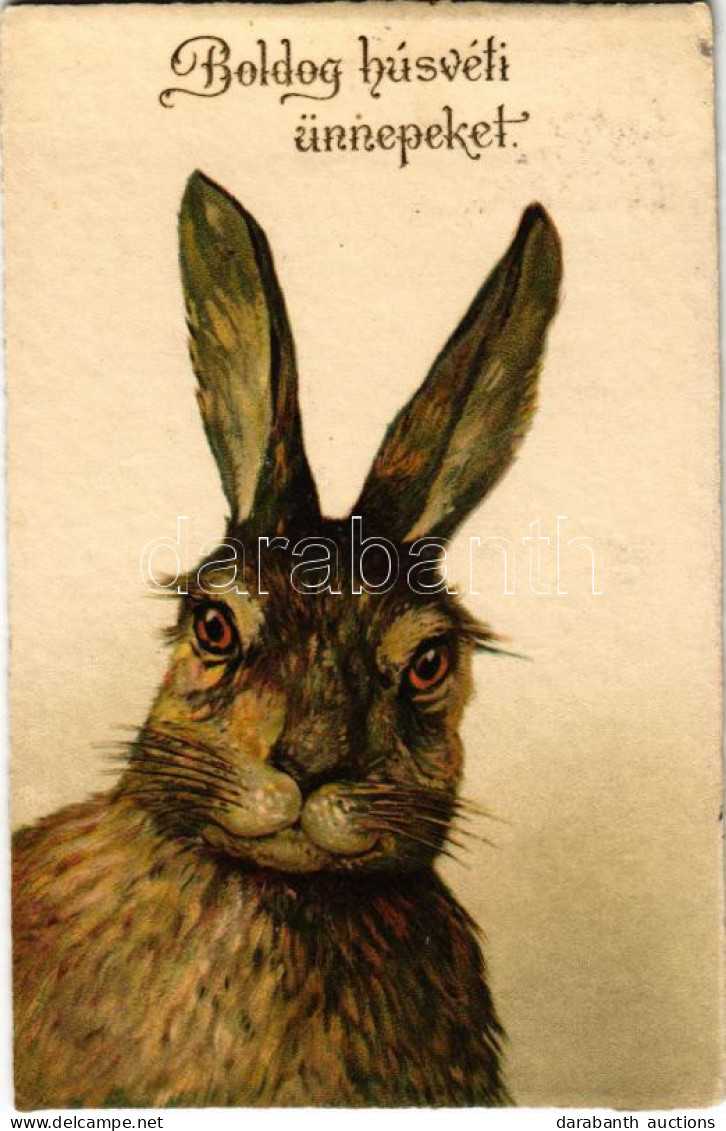 T2/T3 1930 Boldog Húsvéti ünnepeket / Easter Greeting Art Postcard With Rabbit (EB) - Sin Clasificación