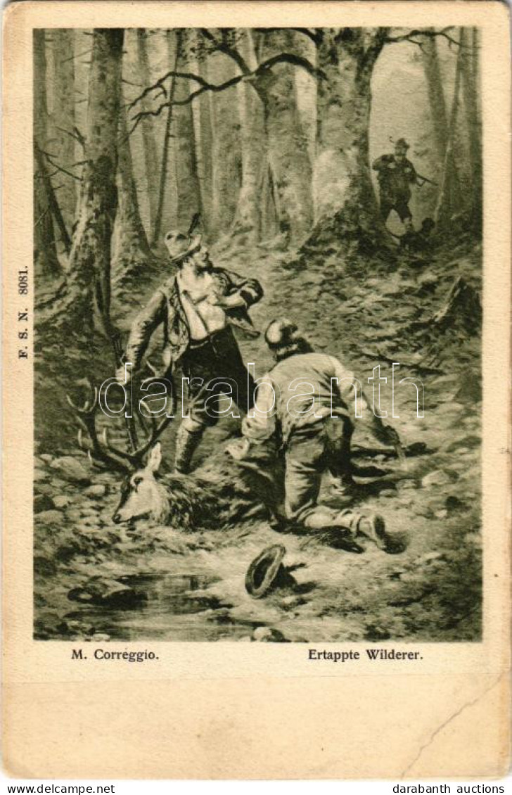 ** T3 Ertappte Wilderer / Találkozás Az Orvvadászokkal / Poachers. F.S.N. 8081. S: M. Correggio (EB) - Ohne Zuordnung