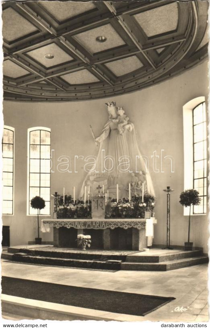 T1 1916 Salesianisches Jugendhilfswerk 'Waldwinkel' Post Aschau Bei Kraiburg Am Inn / Statue Of Virgin Mary With Baby Je - Ohne Zuordnung