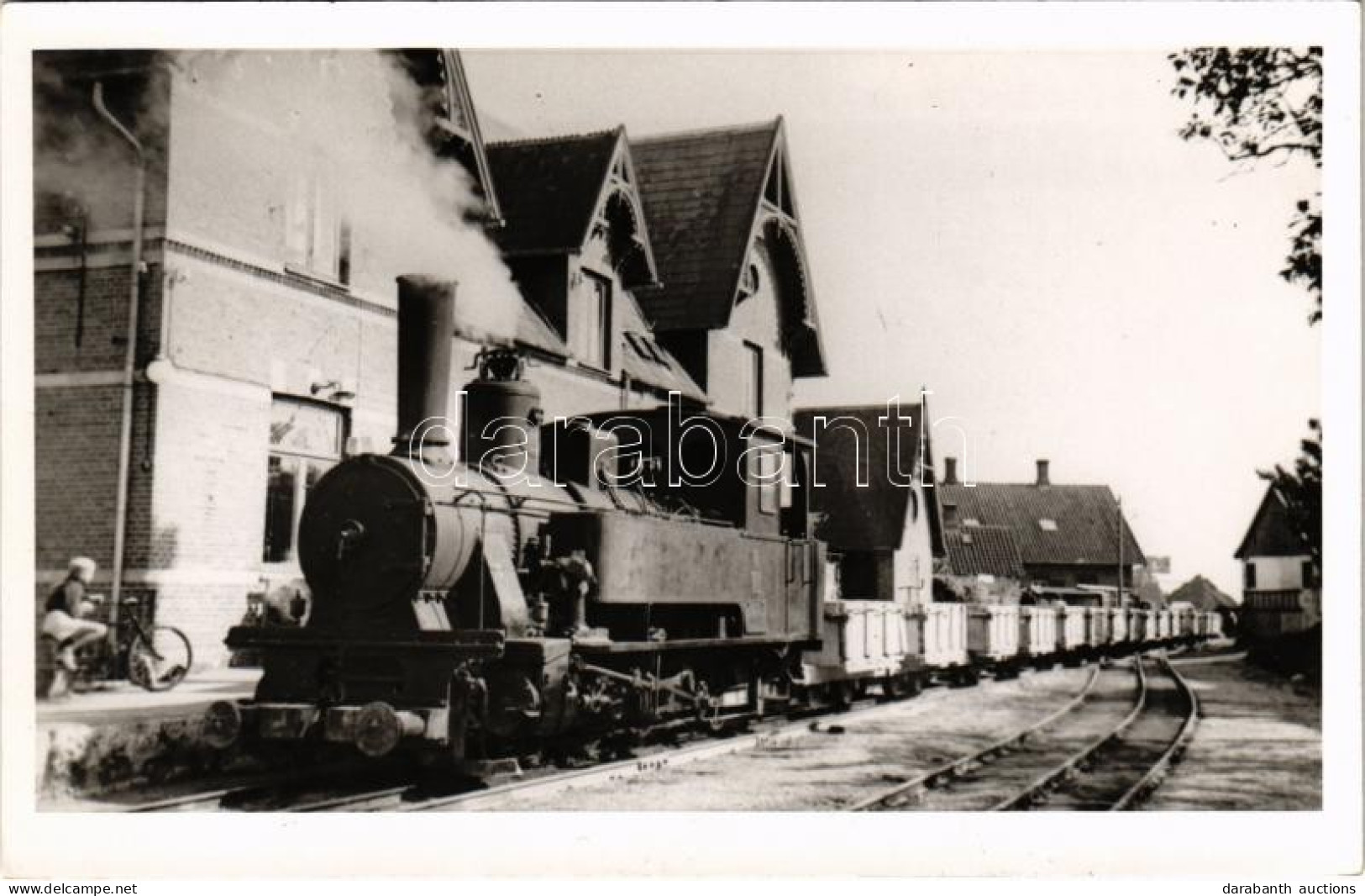 * T2 1953 Krauss & Co. F. J. Loc. I. Mit Mergelzug In Fakso, Ladeplatz (Insel Seeland, Dänemark) / Krauss & Co. Locomoti - Unclassified