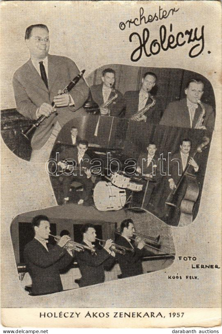 ** T4 Holéczy Ákos Zenekara 1957-ben. Foto Lerner, Koós Felv. / Hungarian Music Band (non PC) (fa) - Ohne Zuordnung