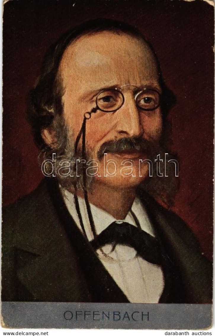 ** T2/T3 Jacques Offenbach, German-born French Composer (kopott Sarkak / Worn Corners) - Ohne Zuordnung