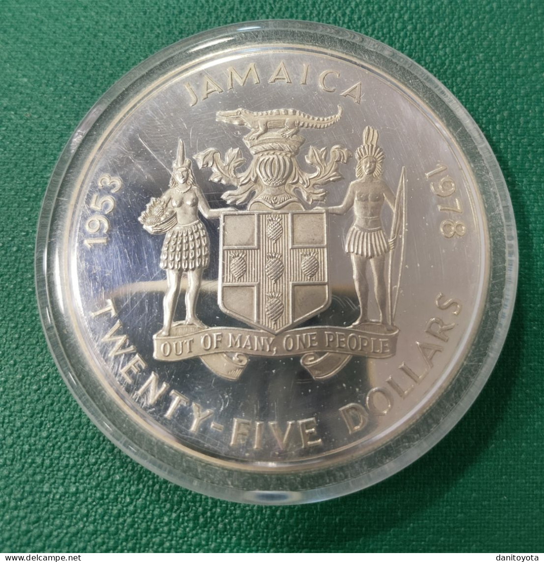 JAMAICA. AÑO 1978. 205 DOLARES PLATA. PESO 136.08 GR - Jamaique