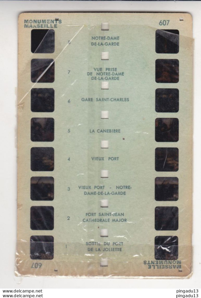 Au Plus Rapide Carte Colorelief Monuments Marseille N° 607 Années 40-50. - Stereoscopes - Side-by-side Viewers