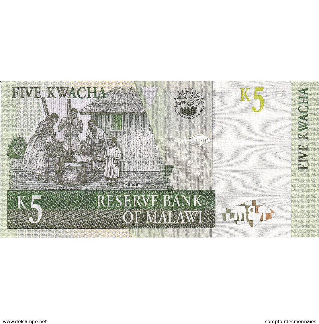 Billet, Malawi, 5 Kwacha, 1997-07-01, KM:36a, NEUF - Malawi