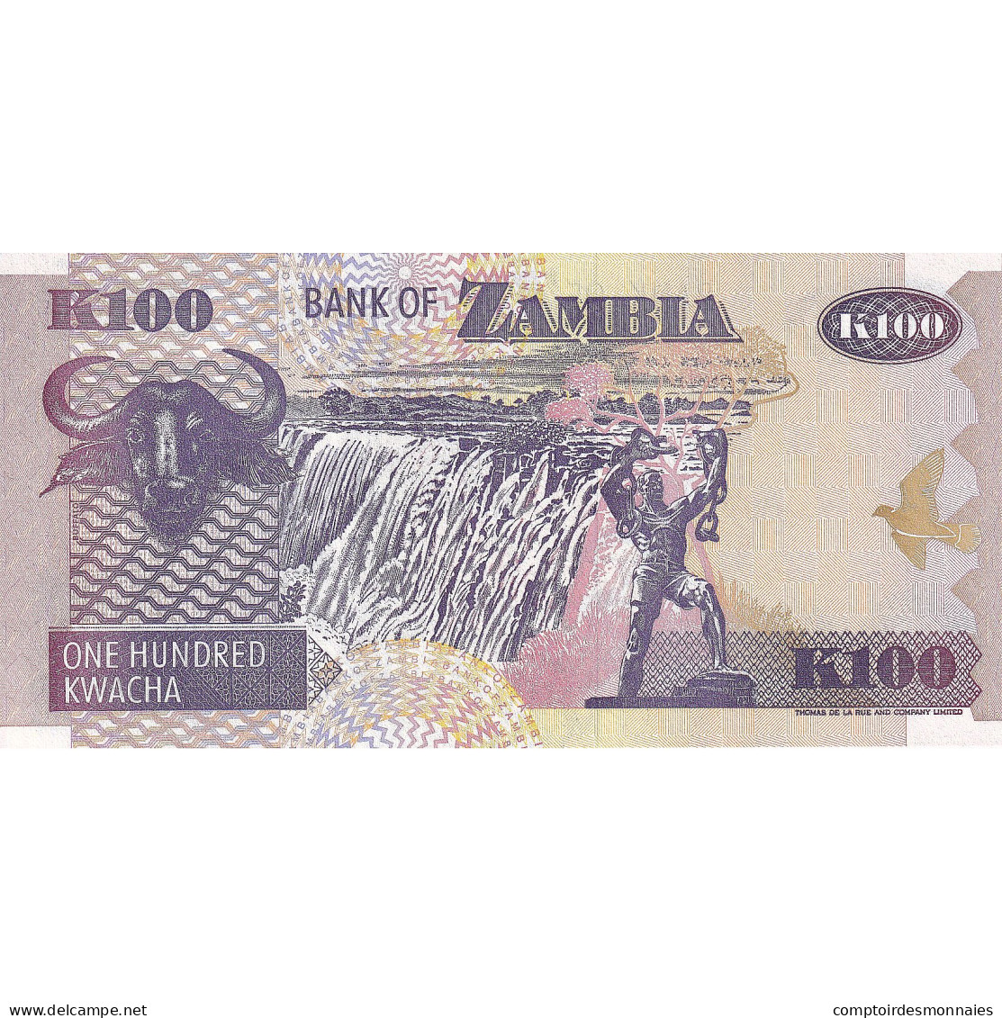 Billet, Zambie, 100 Kwacha, 1992, Undated, KM:38b, NEUF - Sambia