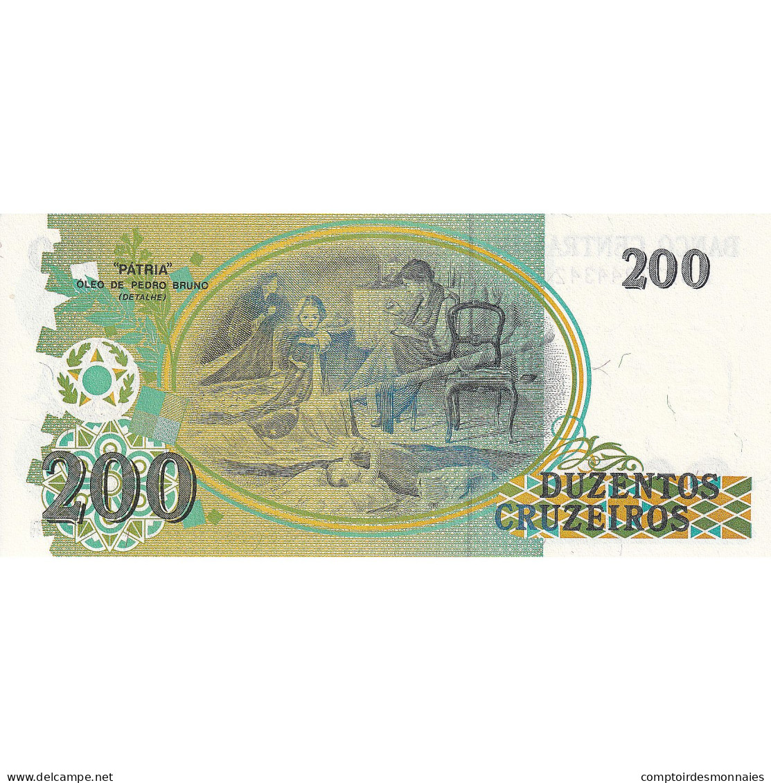 Billet, Brésil, 200 Cruzeiros, 1990-1993, UNdated (1990), KM:229, NEUF - Brésil