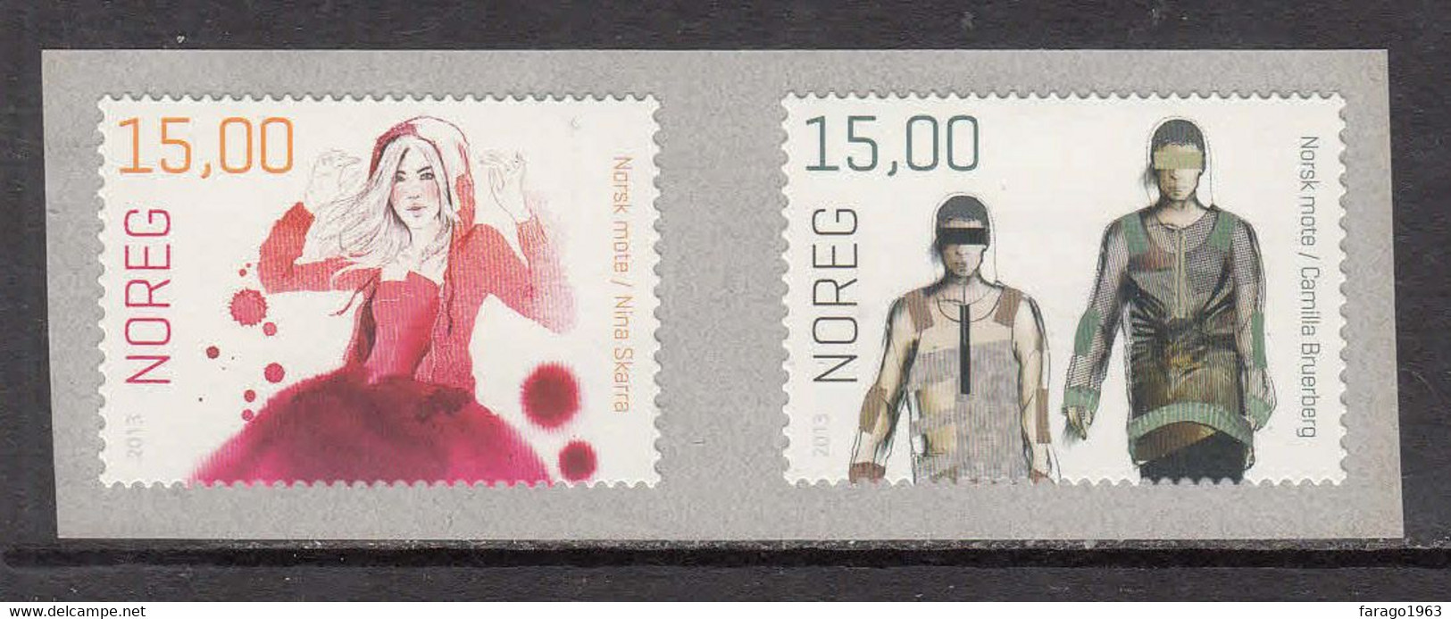 2013 Norway Fashion Complete Set Of 2 MNH @ BELOW FACE VALUE - Unused Stamps