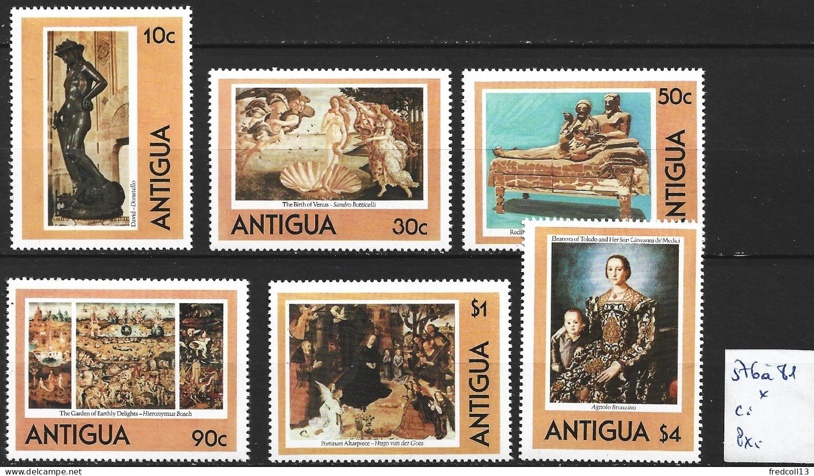 ANTIGUA 576 à 81 * Côte 6.50 € - 1960-1981 Ministerial Government