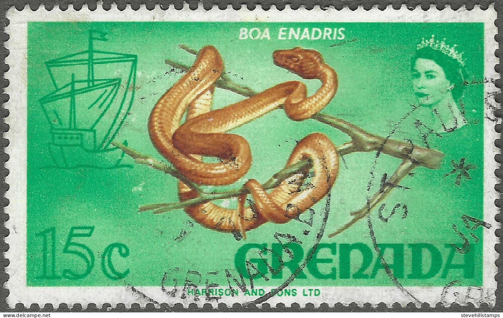 Grenada. 1968-71 Definitives. 15c Used. SG 304 - Grenada (...-1974)